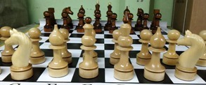 Поле шахматное виниловое 90х90 см